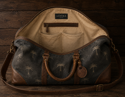 The Hedonist leather monogram tag for personalized initials